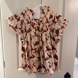 Crosby reversible cap sleeve top